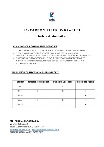 carbon fiber p bracket EN Technical Information