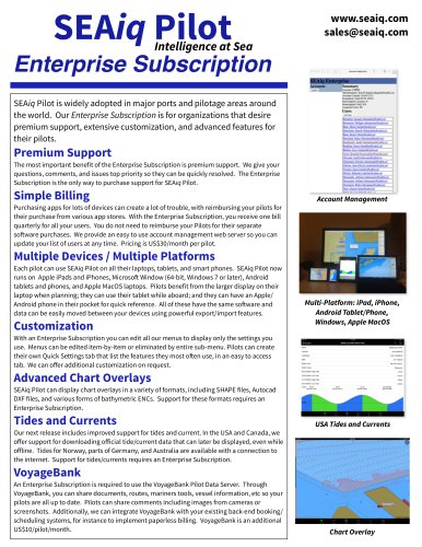 SEAiq Enterprise edition brochure